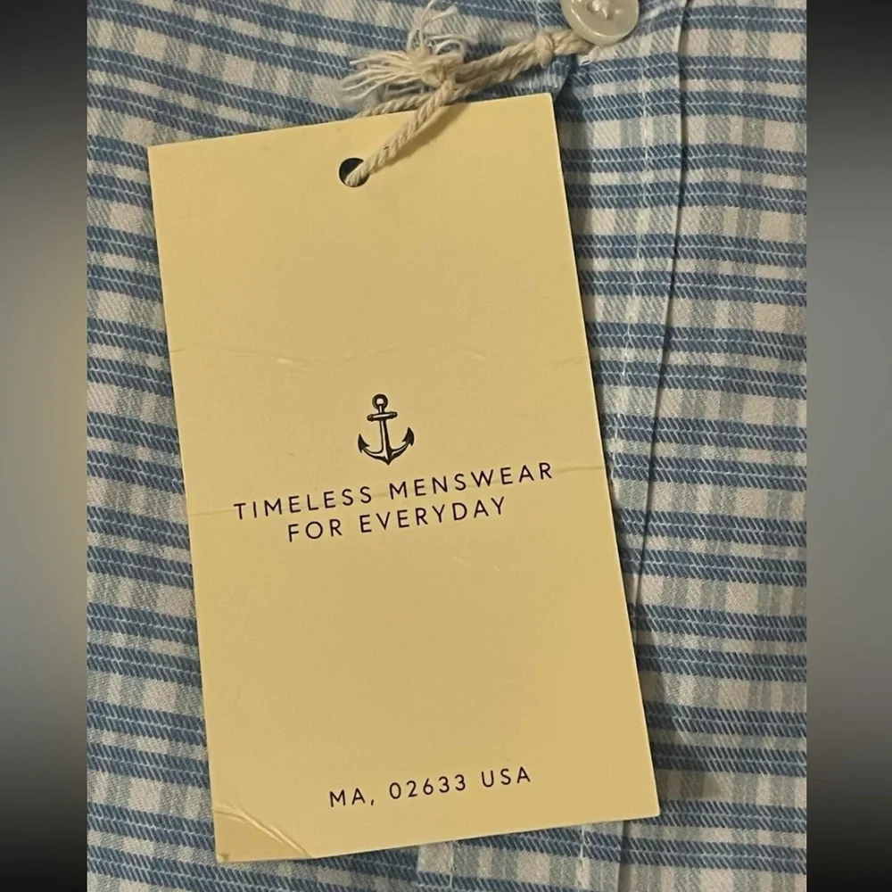 Catham Road Collared Shirt NWT Button-Down Checkerboard Long Sleeve MEN'S SMALL - Picture 9 of 14
